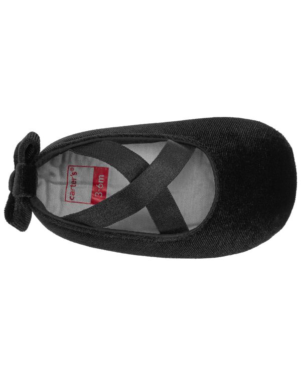 Black Baby Ballet Flats