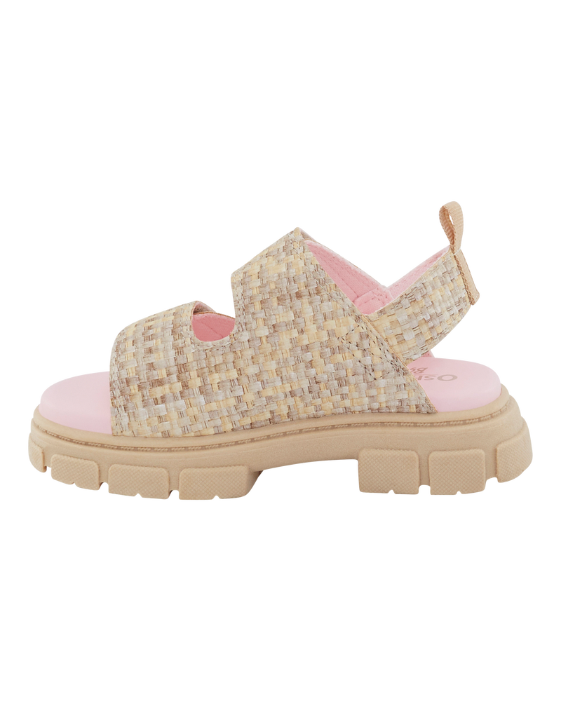 Toddler Casual Girl Sandals - Tan, image 6 of 7 slides