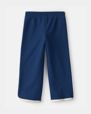 Toddler Girl French Terry Wide-Leg Pants - Blue, 