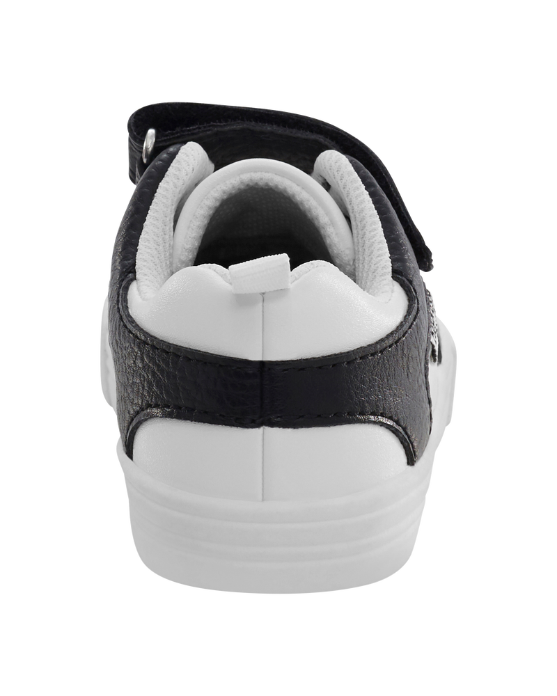 Toddler Boy Easy-On Casual Sneakers - Black/White, image 3 of 7 slides