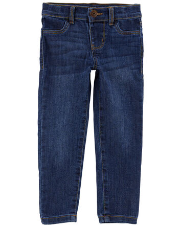 Baby Dark Blue Wash Skinny-Leg Jeans, 