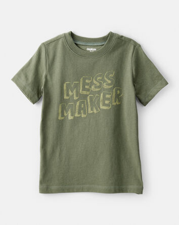 Toddler Boy Mess Maker Short-Sleeve Graphic Tee - Green, 