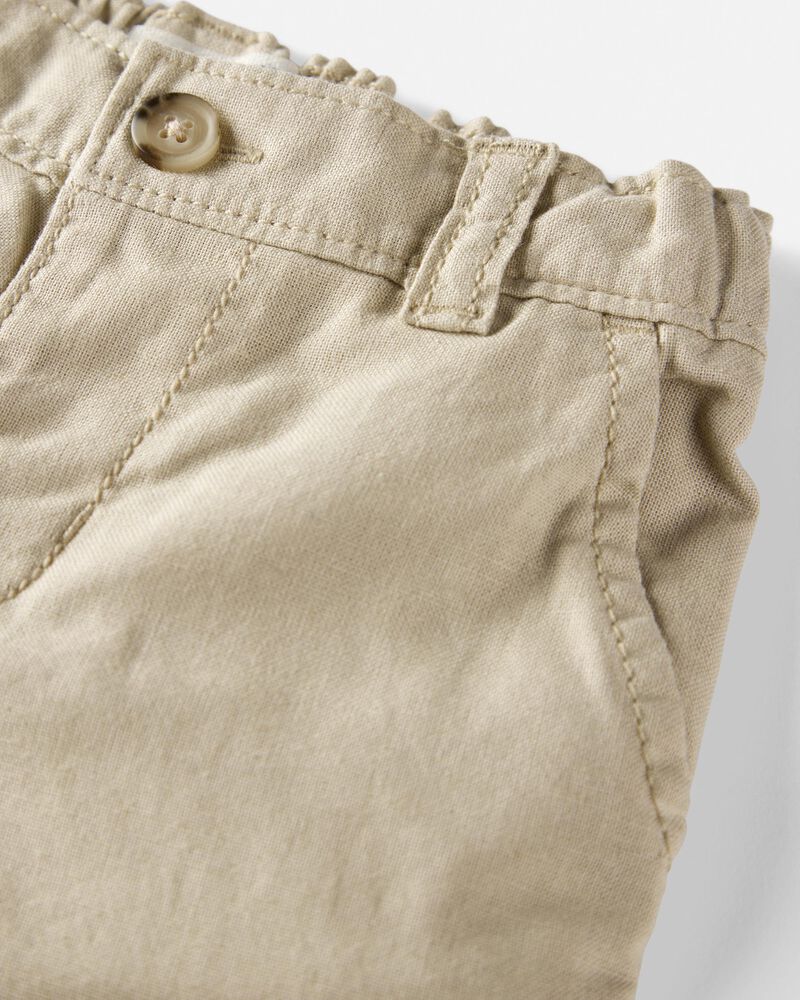 Baby Boy Linen Pants Made with Organic Cotton, image 3 of 5 slides