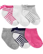 Baby 6-Pack Ankle Socks, image 1 of 2 slides