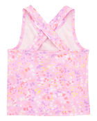Kid 2-Piece Floral Active Racerback Tank & Stretch Skort Set, image 4 of 7 slides
