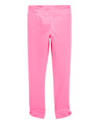 Kid High-Rise Twisted-Hem Pants - Pink, image 1 of 5 slides