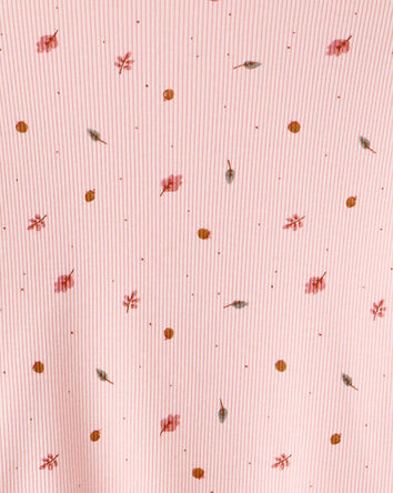 Toddler Girl 2-Piece Print Cotton Long-Sleeve Tee & Pant Set - Pink, 