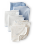 Baby 6-Pack Wash Cloths - Blue, image 1 of 2 slides
