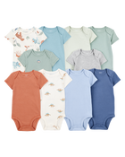 Baby 10-Pack Short-Sleeve Bodysuits, image 1 of 12 slides