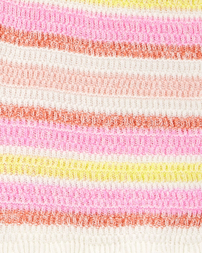 Kid Striped Crotchet Knit Shorts, image 4 of 5 slides