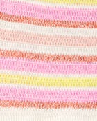 Kid Striped Crotchet Knit Shorts, image 4 of 5 slides