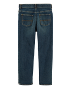 Kid Husky Fit Straight Jeans in Dark Rinse, image 2 of 3 slides