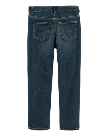 Kid Husky Fit Straight Jeans in Dark Rinse, 