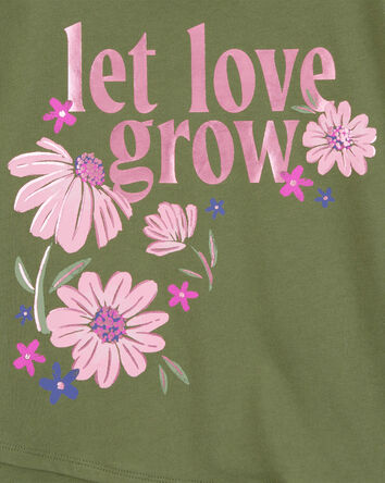 Kid Let Love Grow Floral Graphic Tee, 