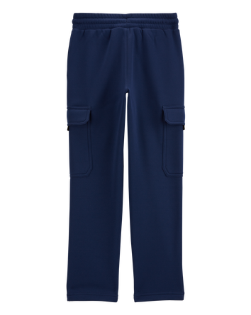 Kid Solid Fleece Pants - Navy, 