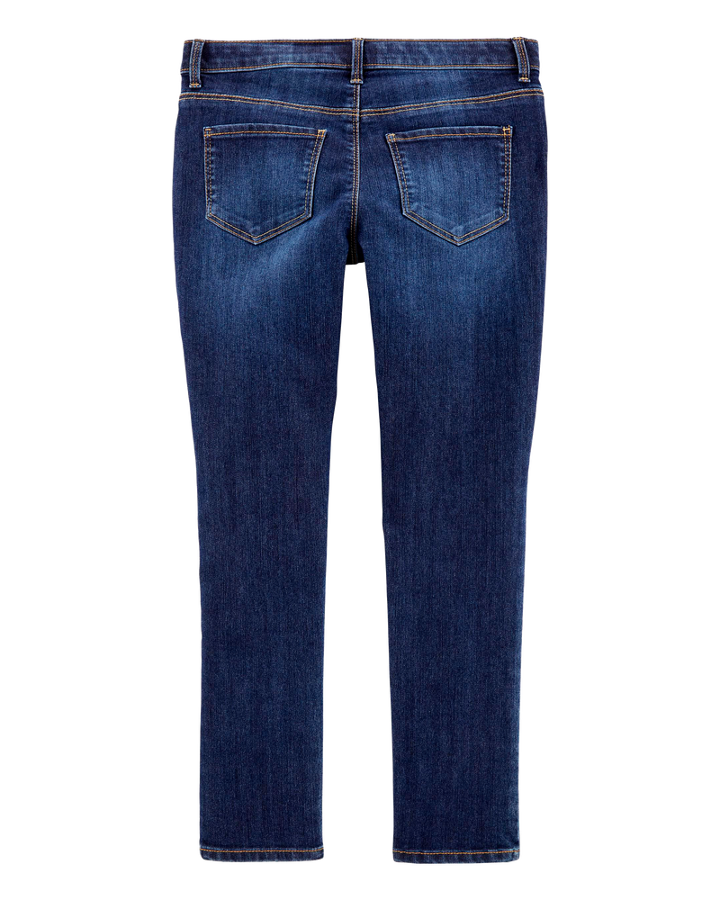 Kid Dark Wash Plus-Fit Skinny-Leg Jeans, image 2 of 5 slides