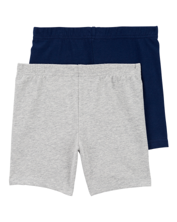 Kid 2-Pack Tumbling Shorts - Grey/Navy, 