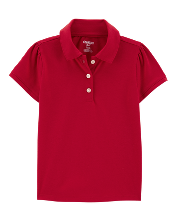 Toddler Pique Uniform Polo Shirt - Red, 