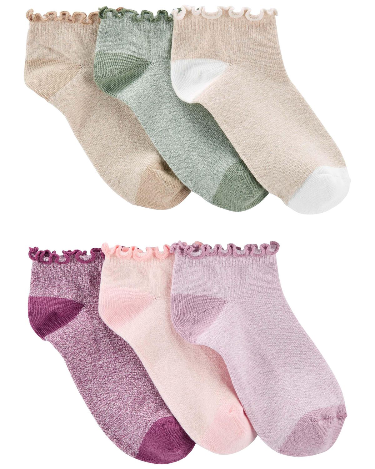 Multi Kid 6Pack Ankle Socks