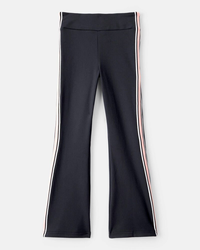 Girls Knit Flare Active Pants - Black, image 2 of 5 slides