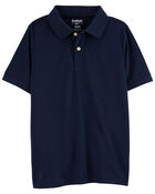 Kid 3-Pack Pique Cotton Uniform Polos, image 2 of 3 slides