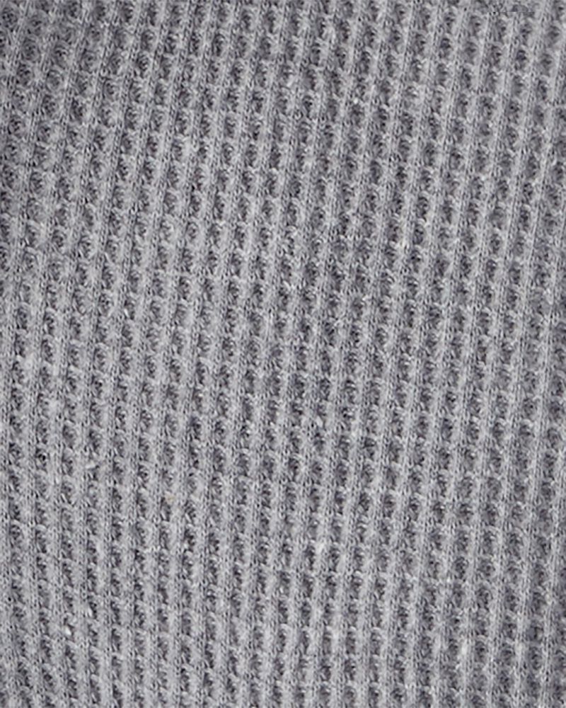 Baby Waffle Knit Sherpa Jacket Made with Organic Cotton, image 4 of 4 slides