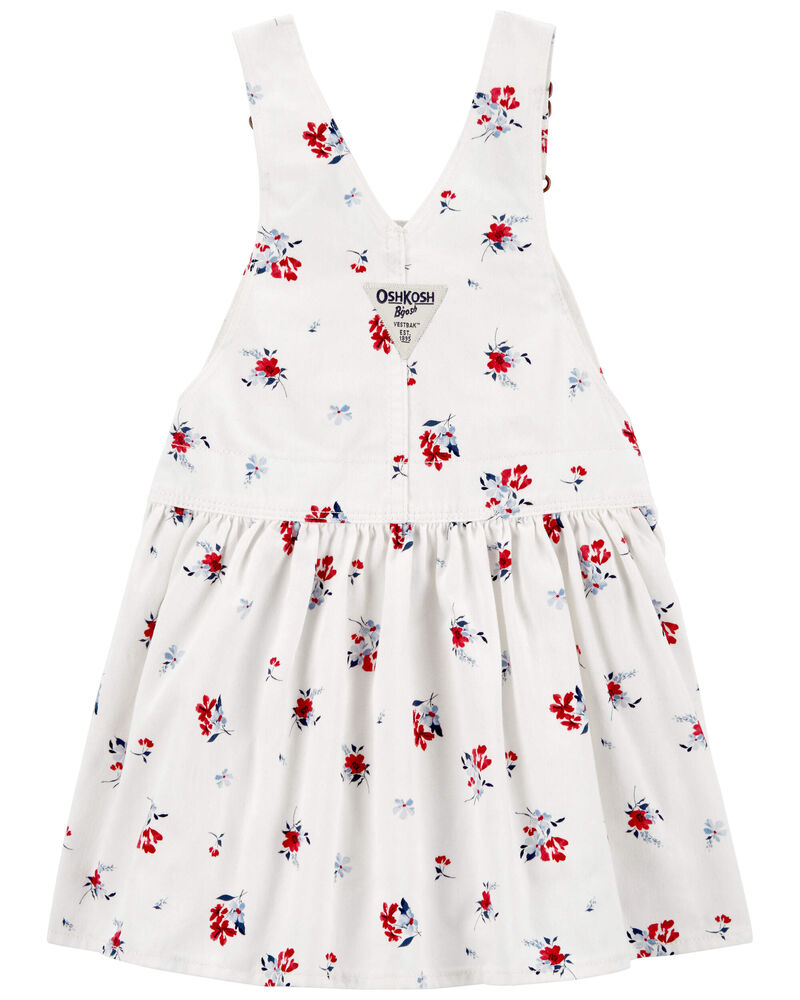 Baby Floral Print Jumper Dress, image 3 of 3 slides