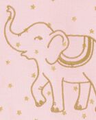 Toddler 1-Piece Elephant 100% Snug Fit Cotton Footie Pajamas, image 2 of 4 slides