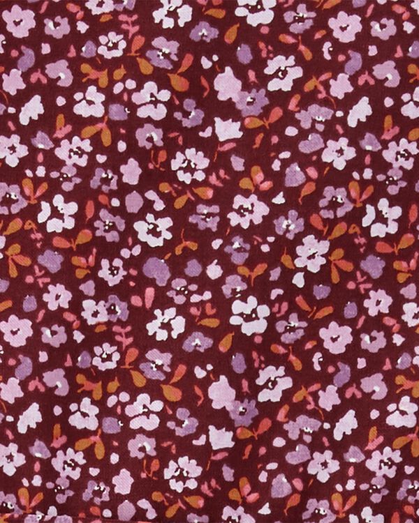 Brown Kid Floral Maxi Dress