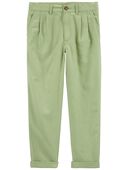 Green - Kid LENZING™ ECOVERO™ Flat-Front Pants