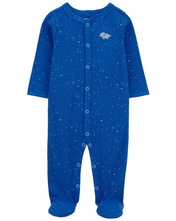 Baby Dinosaur Snap-Up Thermal Sleep & Play Pajamas, 