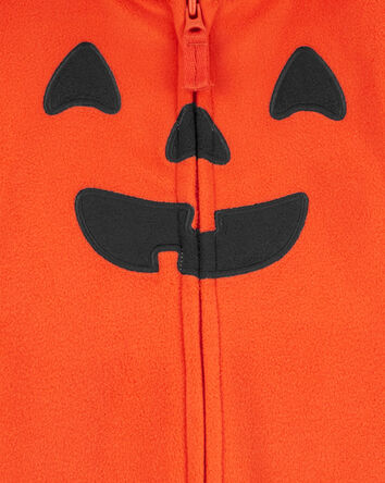 Baby Halloween Pumpkin Costume Hooded Jumpsuit, 