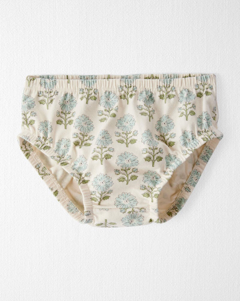 Baby Organic Cotton Floral-Print Dress, image 3 of 6 slides