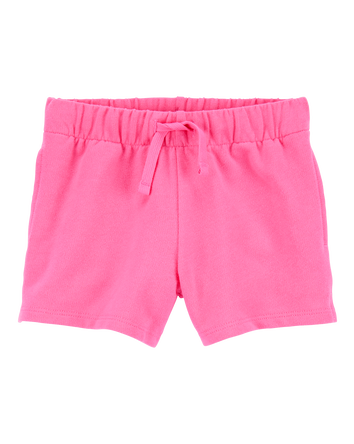 Baby Pull-On French Terry Shorts - Pink, 