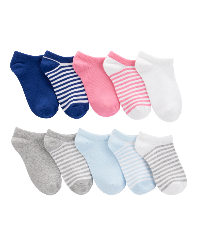 Kid 10-Pack No-Show Socks, image 1 of 2 slides