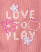 Toddler Girl Love To Play Short-Sleeve Graphic Tee - Pink, image 3 of 4 slides