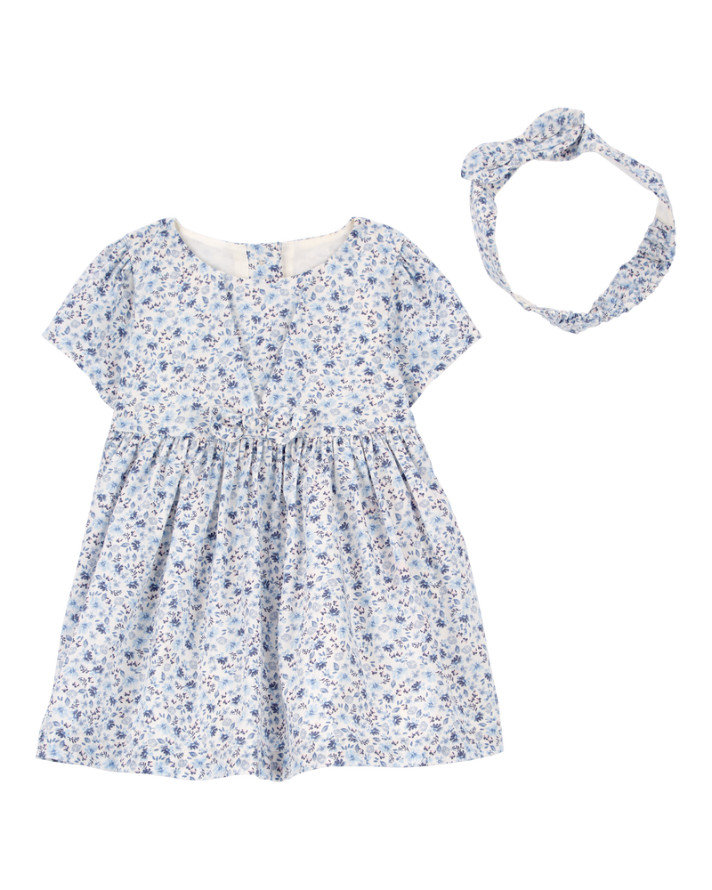 Baby 2-Piece Dress and Headwrap Set, image 1 of 4 slides