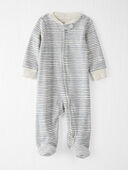 Painterly Stripes - Baby Organic Cotton Sleep & Play Pajamas 