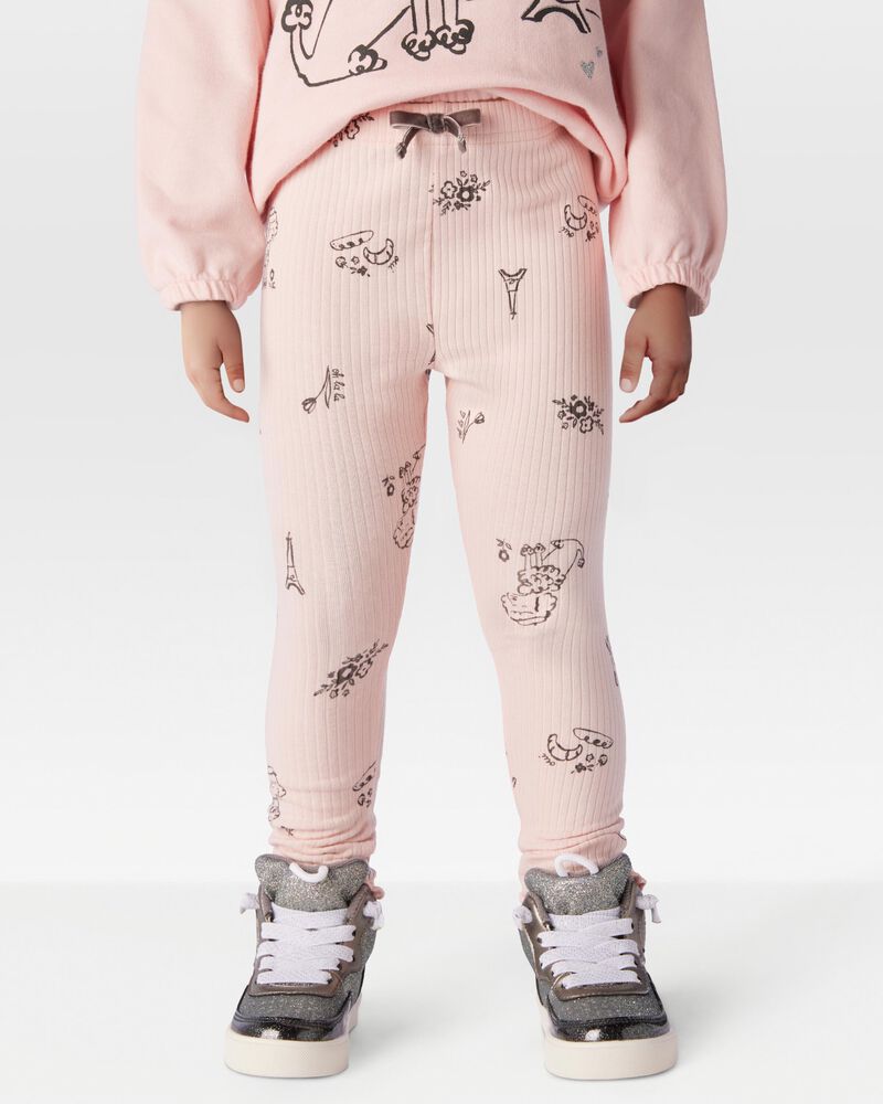 Toddler 2-Pack Printed Leggings Set, image 2 of 7 slides