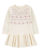 Baby Fair Isle Sweater Dress, image 1 of 5 slides
