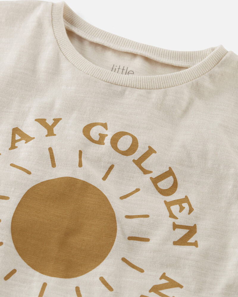 Toddler Organic Cotton Stay Golden Graphic Tee, image 2 of 5 slides