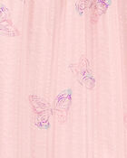 Kid Butterfly Print Tiered  Sundress, image 3 of 4 slides