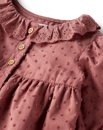 Baby Girl Organic Cotton Prairie Bubble, 