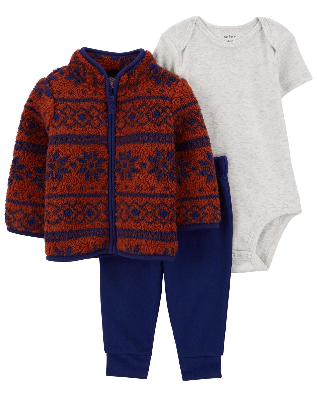 Baby 3-Piece Aztec Little Jacket Set