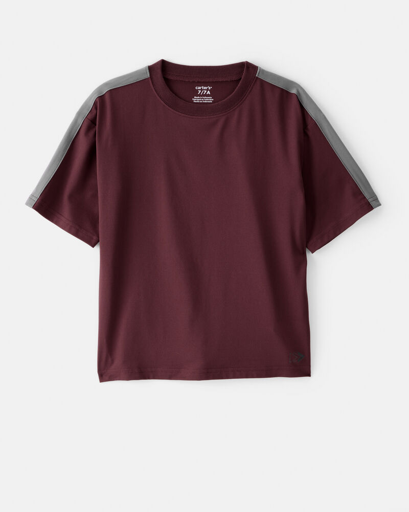 Boys Active Short-Sleeve Tee - Red, image 1 of 3 slides