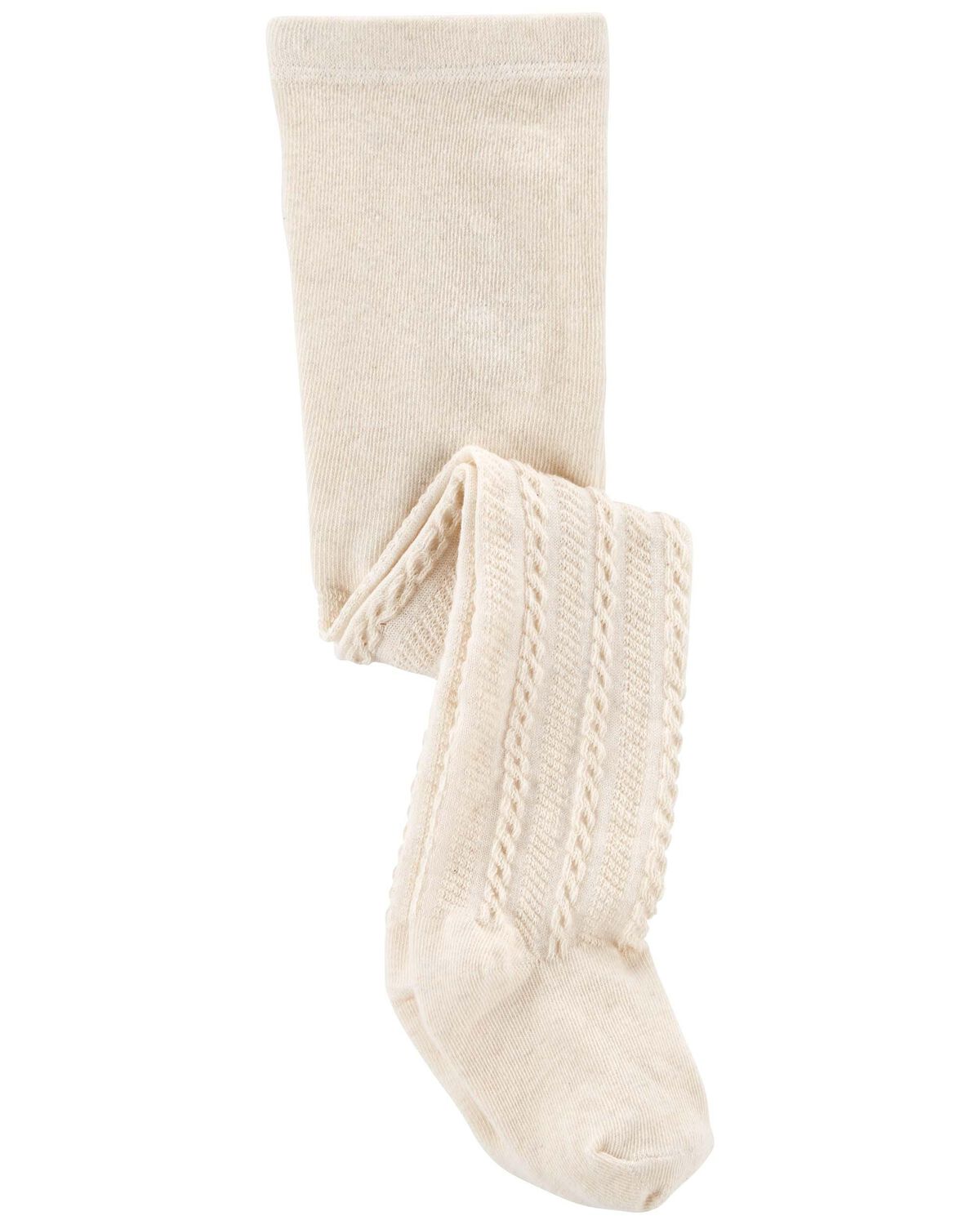 Oatmeal Baby Cable Knit Tights