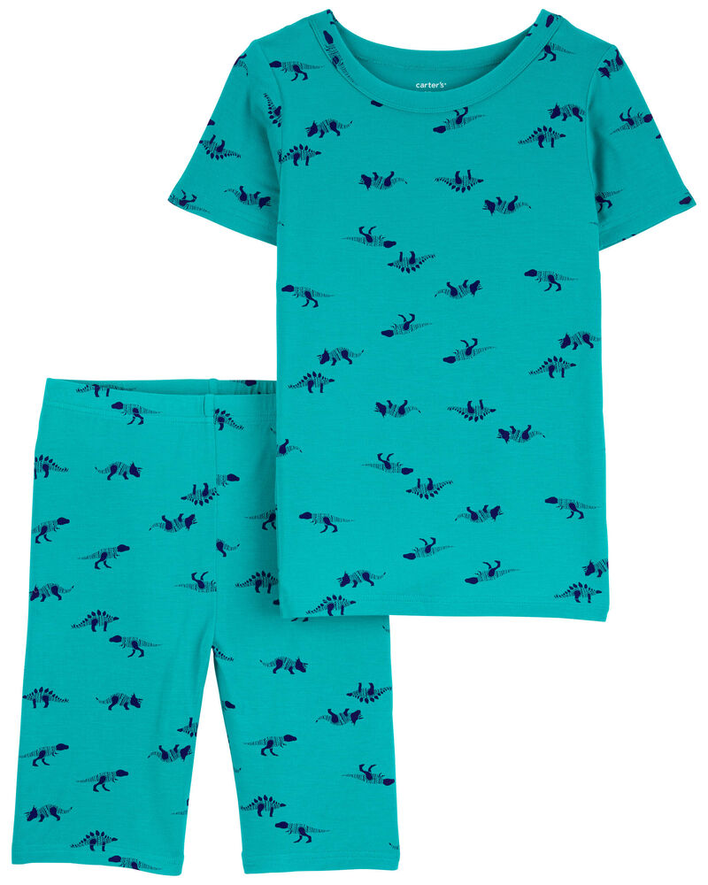 Kid 2-Piece Dinosaur PurelySoft Pajamas, image 1 of 3 slides