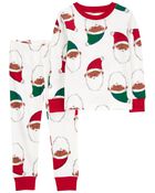 Toddler 2-Piece Santa 100% Snug Fit Cotton Pajamas, image 1 of 3 slides