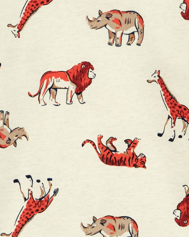 Baby 2-Piece Safari Animal Print Pullover & Pant Set, image 2 of 3 slides