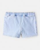 Toddler Girl Embroidered Denim Skort - Blue, image 2 of 6 slides